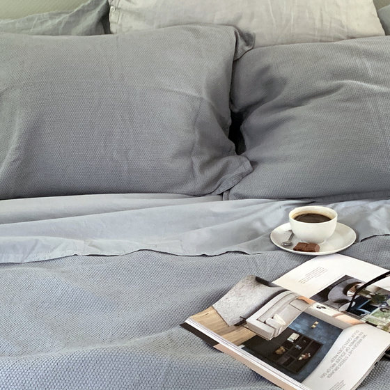 Dekbedovertrekset Bresa grey