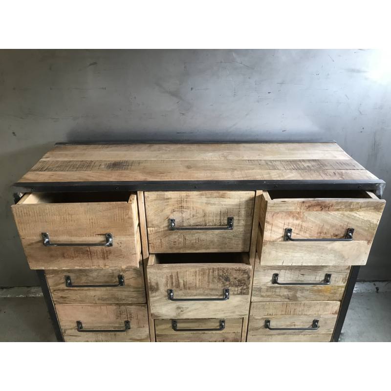 houten kast met 9 laden