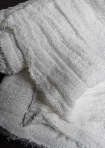 linnen stof off white per meter