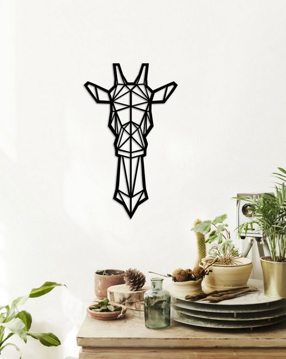 muurdecoratie geometrisch giraffe