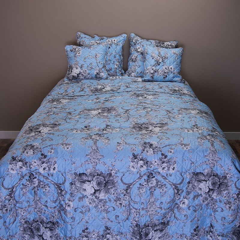 quilt blauw grijs bloemen www.dehebberij.nl