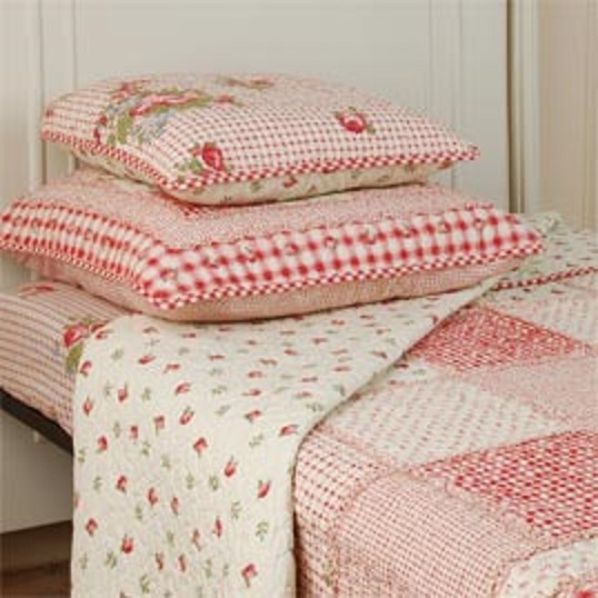 quilt rode roosjes