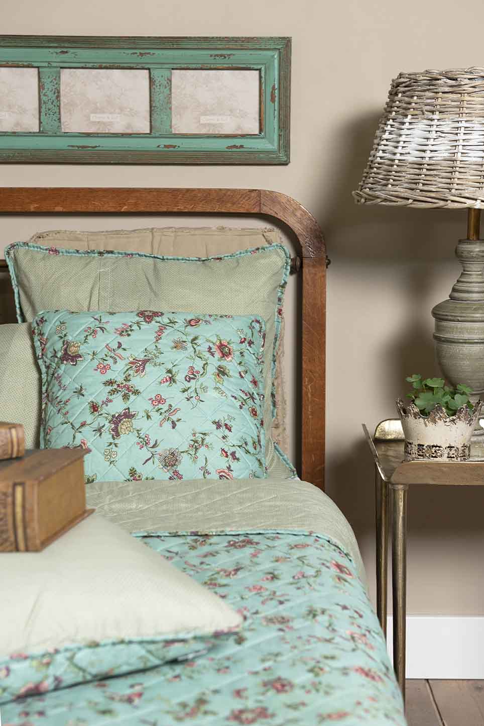 quilt turquoise blauw bloem www.dehebberij.nl