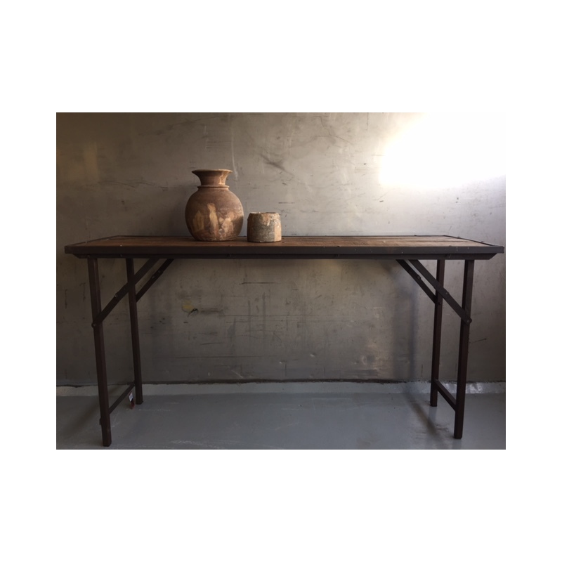 sidetable ijzer hout groot