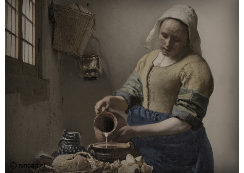 spatscherm melkmeisje