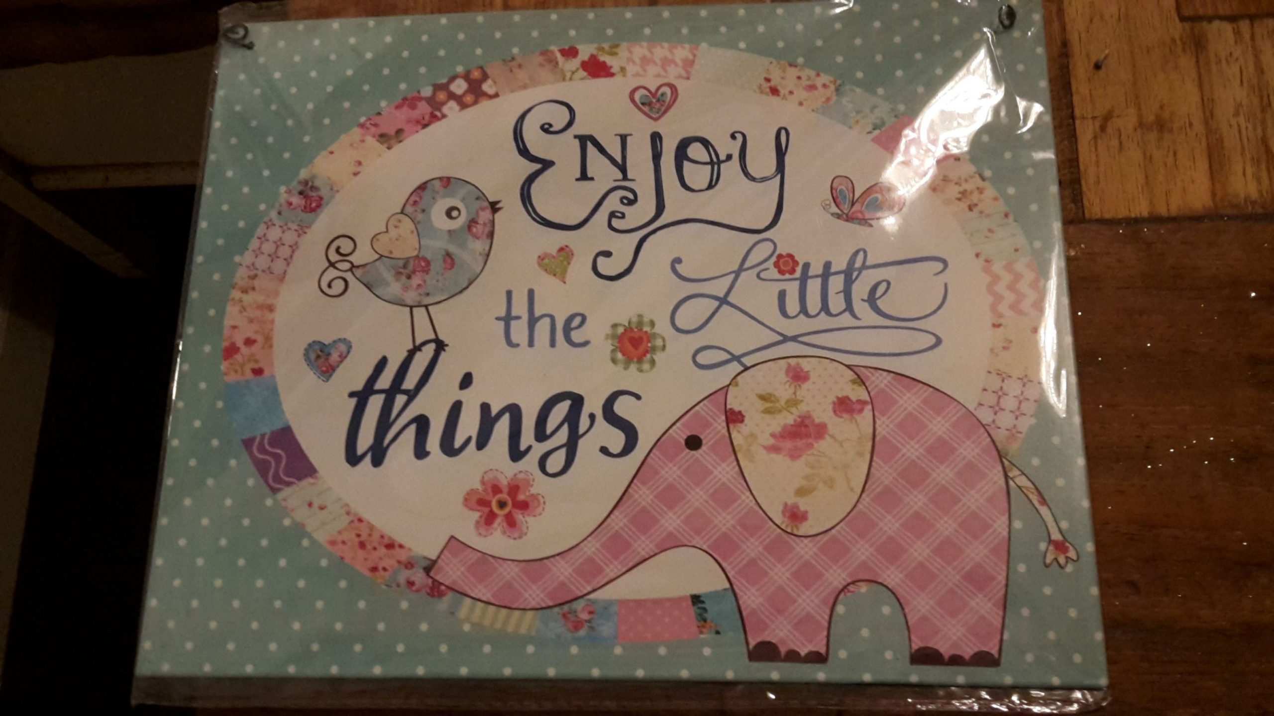 tekstbord enjoy the little things