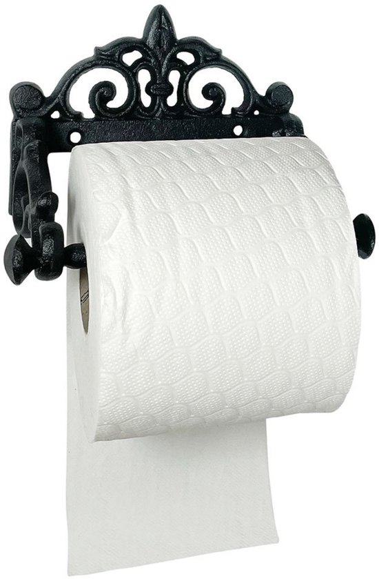 toiletrolhouder gietijzer zwart 1