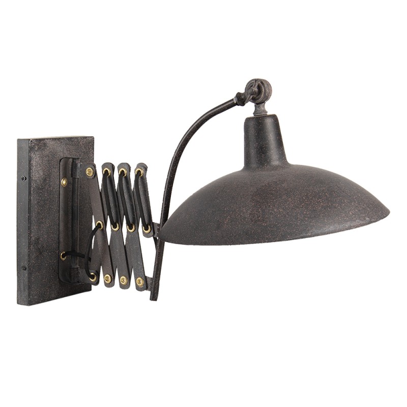 uitschuifbare wandlamp donkerkleurig metaal