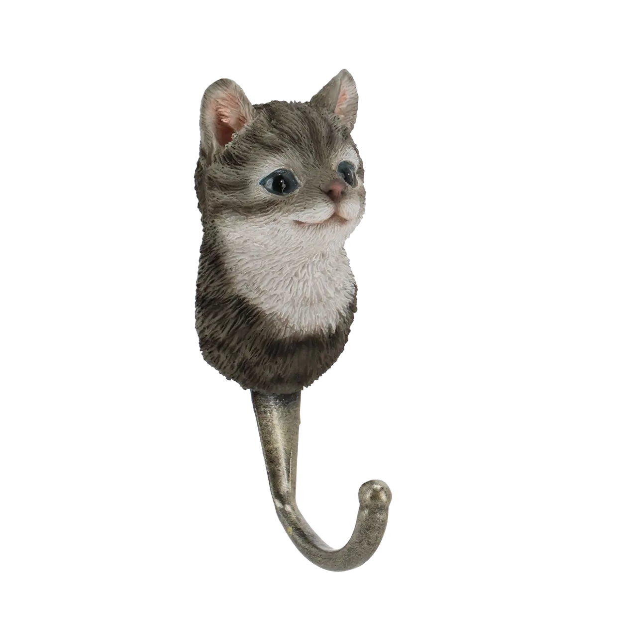 wandhaak poes grijs